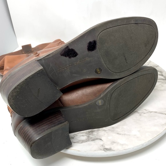 Arturo Chiang Georgex Leather Knee-High Boots 10 Rustic Bohemian Classic Preppy - Picture 8 of 16